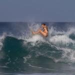 Going for it at Playa Negra.