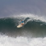 Aloe Driscoll surfing Playa Negra, Costa Rica.