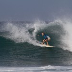 Aloe Driscoll surfing Playa Negra, Costa Rica.