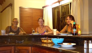 Dinner with Bob and Mariah.