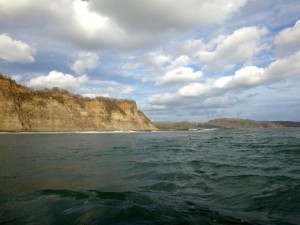 Surfer girl boat trip in Nicaragua.