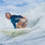 Aloe Driscoll surfing in Nicaragua.