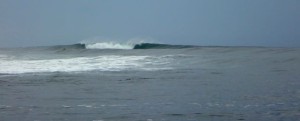 Surfing in Aserradores, Nicaragua.