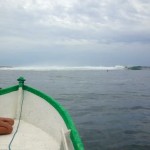 Surfing in Aserradores, Nicaragua.