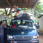 Traveling by bus through Nicaragua and Honduras.