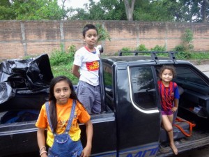 Hitchhiking in El Salvador.