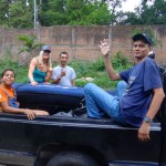 Hitch hiking in El Salvador.
