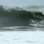 Aloe Driscoll surfing in El Salvador.