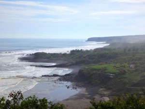 Surfing in El Salvador.