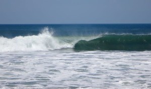 Surfing in Miramar, Nicaragua.