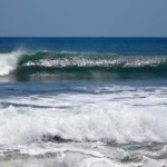 Surfing in Miramar, Nicaragua.