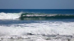 Surfing in Miramar, Nicaragua.