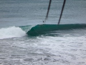 Surfing in Miramar, Nicaragua.
