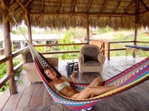 Celia in Miramar, Nicaragua.