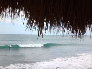 Surfing in Miramar, Nicaragua.