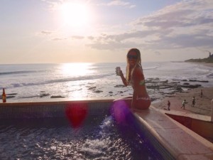 Celia in Miramar, Nicaragua.