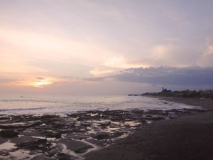 Surfing in Miramar, Nicaragua.