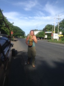 Aloe with post-surf coconuts.